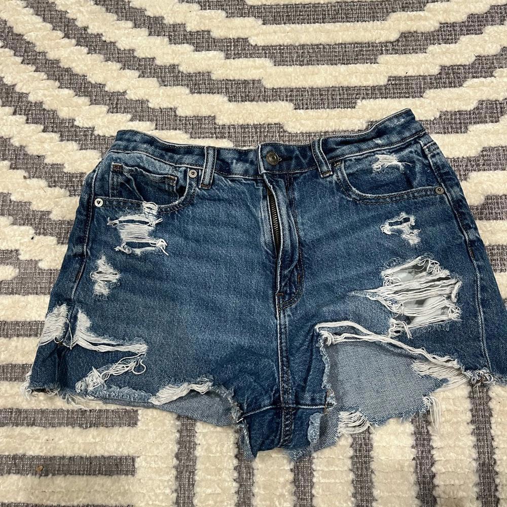 American eagle distressed‎ mom short